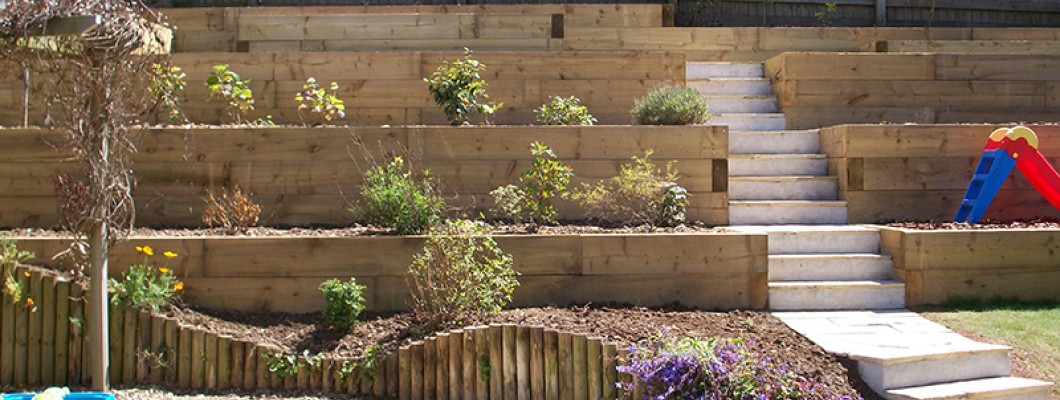 How to Make a Garden Wall Out of Railway Sleepers