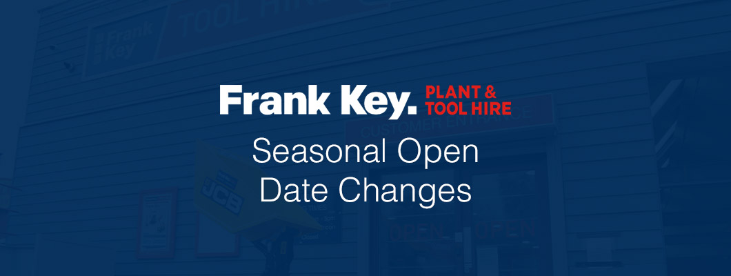 Saturday Plant & Tool Hire Open Date Changes