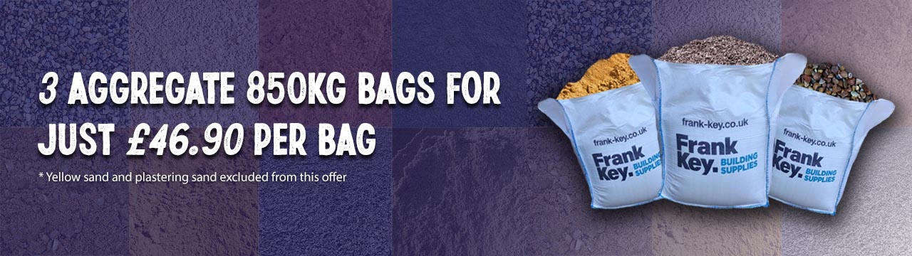 3 Aggregate bags for £46.90 per 850kg bag discount offer